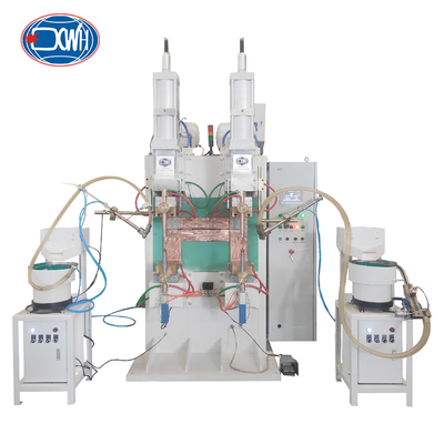 Un buen precio. Capacitive Discharge Nut Spot Welding Machine With Two Vibratory Bowl Feeder en línea