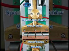 Soldadura de alambre y tubo galvanizado con soldadora en línea